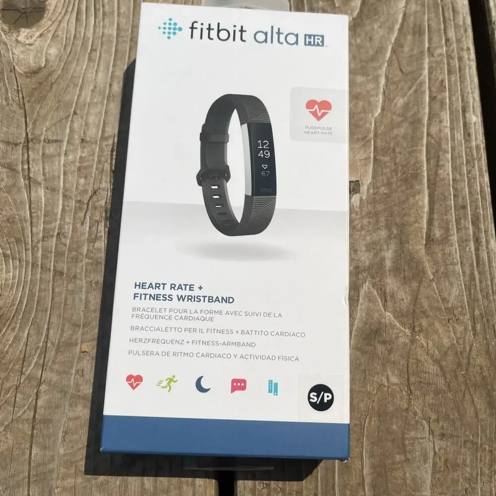 New Fitbit Alta HR Heart Rate Black BAND